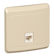 ЭТЮД Розетка компьютерная RJ45 категория 5 бежевая