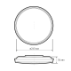Светильник светодиодный декоративный PPB OPAL 30Вт 4000К WH d260X55 IP20 настенно-потолочный бытовой JazzWay 5060814