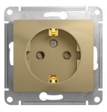 Systeme electric GSL000445 GLOSSA РОЗЕТКА с заземлением со шторками, 16А, механизм, ТИТАН