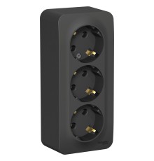 Systeme electric BLNRA010316 BLANCA О/У РОЗЕТКА 3-я с заземлением без штор. ИЗОЛ.ПЛ.,16А, 250В, АНТРАЦИТ