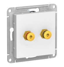 Аудиорозетка ATLASDESIGN двухместная белый