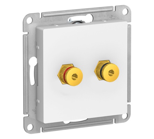 Аудиорозетка ATLASDESIGN двухместная белый