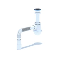 Сифон для мойки АНИ Грот 1 1/2'X40 с гибкой трубой 40х40/50