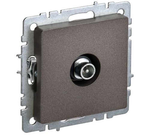 IEK BR-A10-P-K45 BRITE Роз. TV проходная РТВ10-0-БрТБ бр.