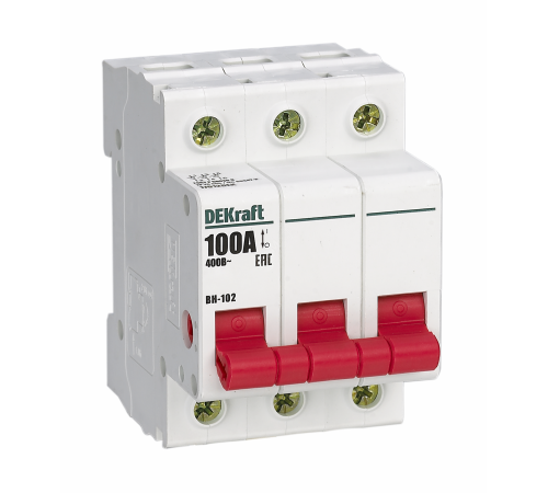Выкл. нагр. 3Р 40А ВН-102 | 17026DEK | DEKraft