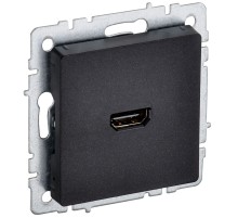 BRITE Розетка HDMI РHDMI-0-БрЧ черный