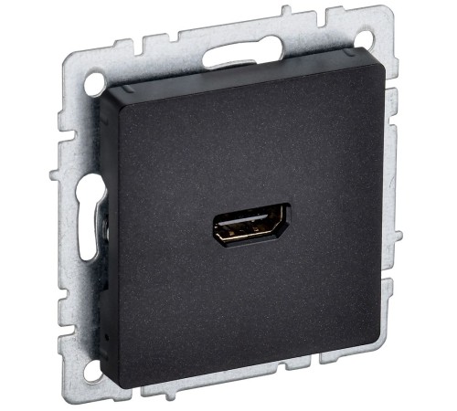 BRITE Розетка HDMI РHDMI-0-БрЧ черный