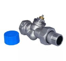 Угловой термостатический клапан 3/4' (подключение термостатической головки - резьба 30х1,5мм). Увеличенный проход для размера 3/4'.