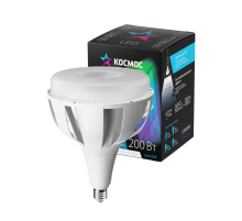 Лампа светодиодная LED 200Вт 220В E40 D192х247 4500К белый 19000 лм КОСМОС