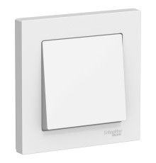Systeme electric ATN000112 ATLASDESIGN 1-клавишный ВЫКЛЮЧАТЕЛЬ, сх.1, 10АХ, в сборе, БЕЛЫЙ