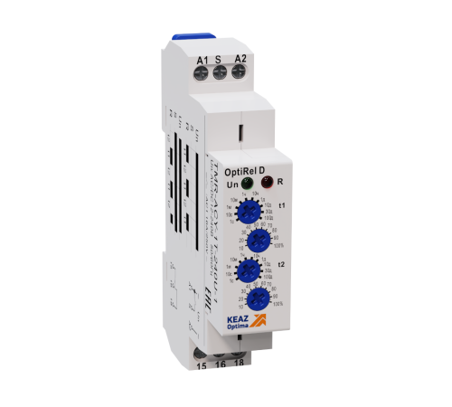 Реле времени OptiRel D TMR-ACY-1T-240U-1 циклическое 16А 1СО 12-230АС/DC