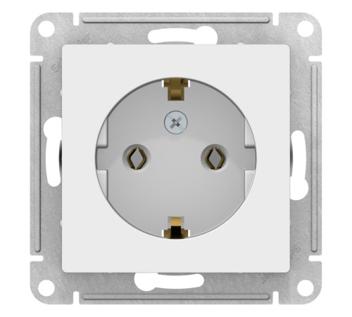 ATLASDESIGN РОЗЕТКА с заземлением, 16А, механизм, ЛОТОС