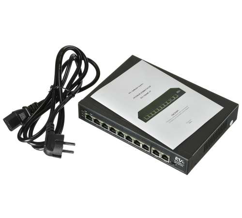 Коммутатор неуправляемый 10 портов RJ 4510 100 Мб/с PoE 120Вт Коммутатор неуправляемый 10 портов RJ 4510 100 Мб/с PoE 120Вт