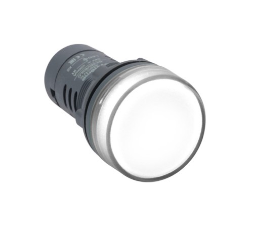 Сигнальная лампа SB7 моноблочная 22мм белая LED 230В АС