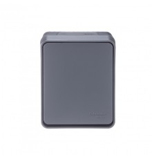 Systeme electric ATN544011 AtlasDesign Profi54 выключатель одноклавишный IP54 10 АХ, АНТРАЦИТ, Россия