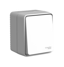 AtlasDesign PROFI IP54 открытой установки 1-клавишный переключатель 10 АХ, серый