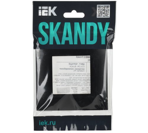 SKANDY Рамка 1-местная SK-F01Bl черный IEK SKANDY Рамка 1-местная SK-F01Bl черный IEK