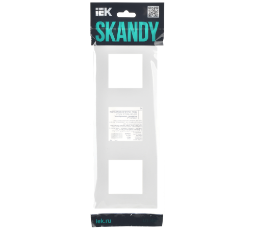 SKANDY Рамка 3-местная SK-F03W арктический белый IEK SKANDY Рамка 3-местная SK-F03W арктический белый IEK