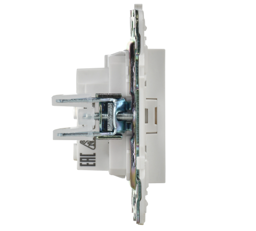 SKANDY Розетка без заземления без защитных шторок 10А SK-R02W арктический белый IEK