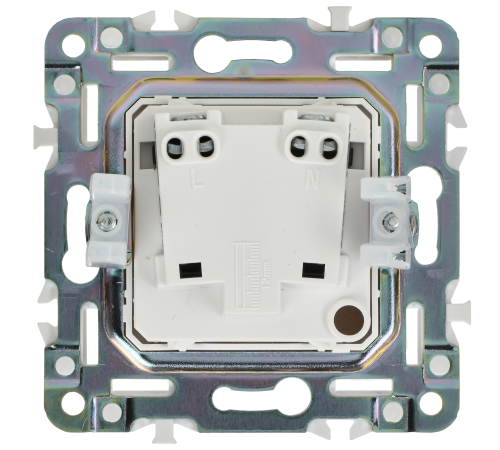 SKANDY Розетка без заземления без защитных шторок 10А SK-R02W арктический белый IEK