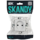 SKANDY Розетка без заземления без защитных шторок 10А SK-R02W арктический белый IEK