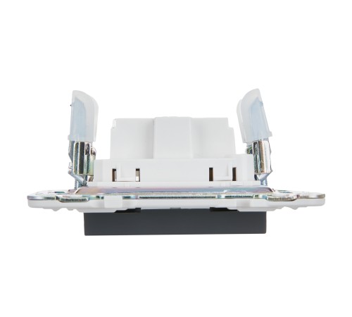 SKANDY Розетка без заземления без защитных шторок 10А SK-R02G графит IEK