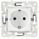 SKANDY Розетка с заземлением с защитными шторками 16А SK-R04W арктический белый IEK