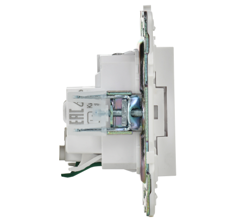 SKANDY Розетка с заземлением с защитными шторками 16А SK-R04W арктический белый IEK