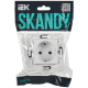 SKANDY Розетка с заземлением с защитными шторками 16А SK-R04W арктический белый IEK