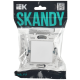 SKANDY Выключатель 1-клавишный проходной 10А SK-V02W арктический белый IEK