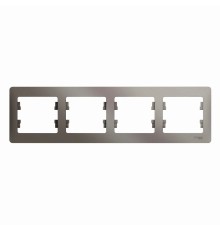 Systeme electric GSL001204 GLOSSA 4-постовая РАМКА, горизонтальная, ПЛАТИНА
