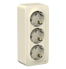 Systeme electric BLNRA010312 BLANCA О/У РОЗЕТКА 3-я с заземлением без штор. ИЗОЛ.ПЛ 16А, 250В, МОЛОЧНЫЙ