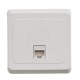ЭТЮД Розетка компьютерная RJ45 категория 5 белая