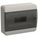 Корпус пластиковый ЩРН-П-12 IP41 черн. прозр. дверь TEKFOR IEK TF5-KP12-N-12-41-K01-K03