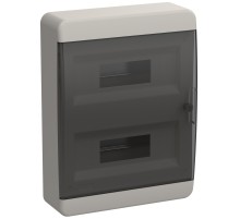 Корпус пластиковый ЩРН-П-24 IP41 черн. прозр. дверь TEKFOR IEK TF5-KP12-N-24-41-K01-K03