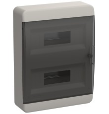 Корпус пластиковый ЩРН-П-24 IP41 черн. прозр. дверь TEKFOR IEK TF5-KP12-N-24-41-K01-K03