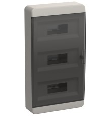 Корпус пластиковый ЩРН-П-36 IP41 черн. прозр. дверь TEKFOR IEK TF5-KP12-N-36-41-K01-K03