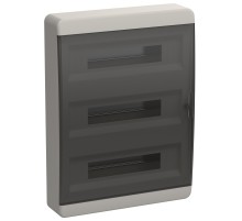 Корпус пластиковый ЩРН-П-54 IP41 черн. прозр. дверь TEKFOR IEK TF5-KP12-N-54-41-K01-K03