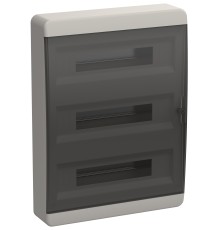Корпус пластиковый ЩРН-П-54 IP41 черн. прозр. дверь TEKFOR IEK TF5-KP12-N-54-41-K01-K03