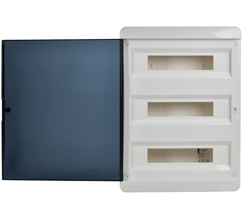 Корпус пластиковый ЩРН-П-54 IP41 черн. прозр. дверь TEKFOR IEK TF5-KP12-N-54-41-K01-K03