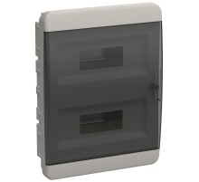 Корпус пластиковый ЩРВ-П-24 IP41 черн. прозр. дверь TEKFOR IEK TF5-KP12-V-24-41-K01-K03