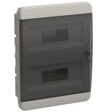 Корпус пластиковый ЩРВ-П-24 IP41 черн. прозр. дверь TEKFOR IEK TF5-KP12-V-24-41-K01-K03