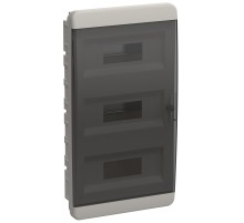 Корпус пластиковый ЩРВ-П-36 IP41 черн. прозр. дверь TEKFOR IEK TF5-KP12-V-36-41-K01-K03