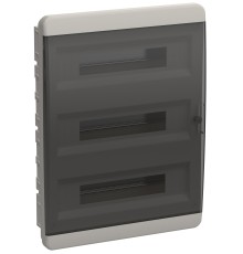 Корпус пластиковый ЩРВ-П-54 IP41 черн. прозр. дверь TEKFOR IEK TF5-KP12-V-54-41-K01-K03