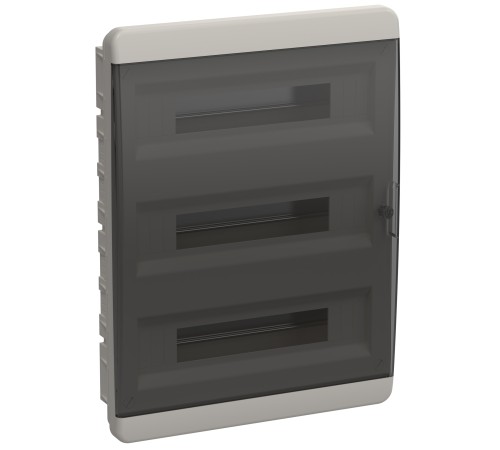 Корпус пластиковый ЩРВ-П-54 IP41 черн. прозр. дверь TEKFOR IEK TF5-KP12-V-54-41-K01-K03
