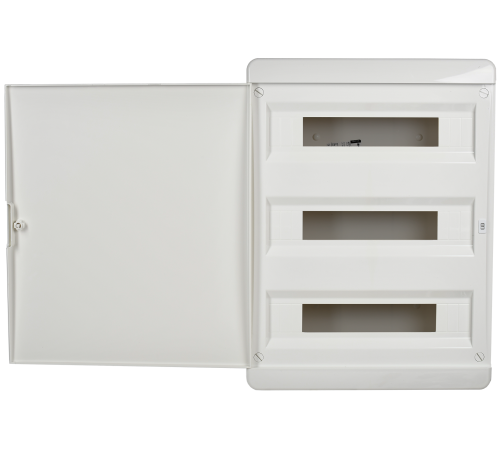 Корпус пластиковый ЩРВ-П-54 IP41 бел. дверь TEKFOR IEK TF5-KP13-V-54-41-K01-K01