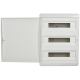Корпус пластиковый ЩРВ-П-54 IP41 бел. дверь TEKFOR IEK TF5-KP13-V-54-41-K01-K01