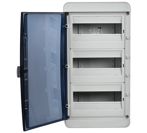 Корпус пластиковый КМПн-36 IP65 черн. прозр. дверь TEKFOR IEK TF5-KP72-N-36-65-K03-K02