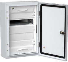 Корпус металлический ЩРн-24 (1х24) 460х310х140 IP54 бел. (одна дверь) TITAN 5 IEK TI5-50-N-024-54