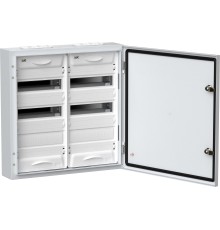 Корпус металлический ЩРн-72 (2х36) 585х570х140 IP54 бел. (одна дверь) TITAN 5 IEK TI5-50-N-2X036-54